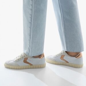 🤍🔹️Voile Blanche🔹️ White Leather Ines Sneakers